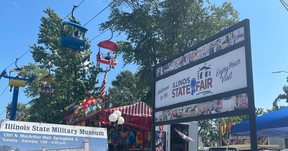 Ski lift ride at the Illinois State Fair