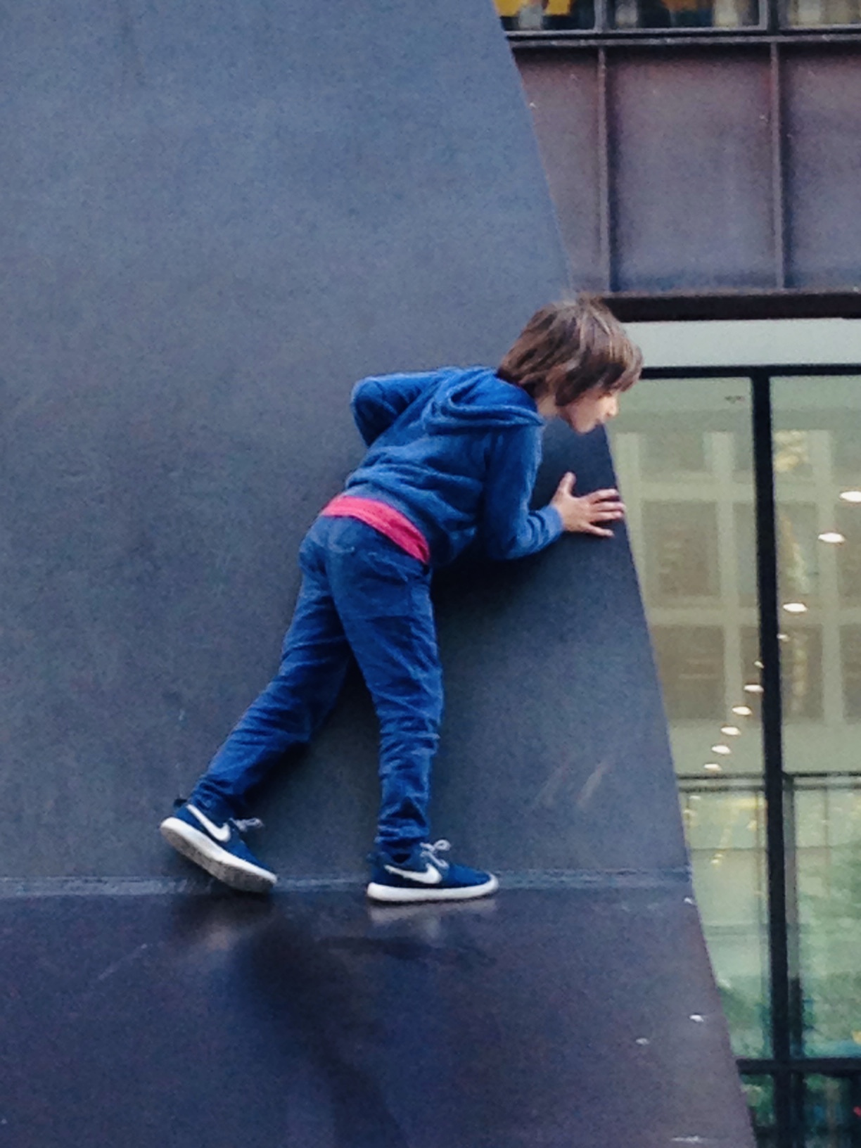 A view of climbing &ldquo;The Picasso,&rdquo; Chicago, 2015