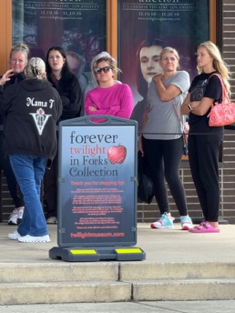 The Forks Chamber of Commerce sponsors a free exhibit of Twilight costumes and props