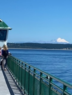 Leaving Mt. Baker behind approaching Port Townsend