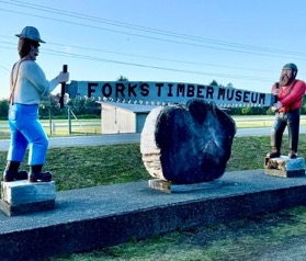 Forks Timber Museum sign