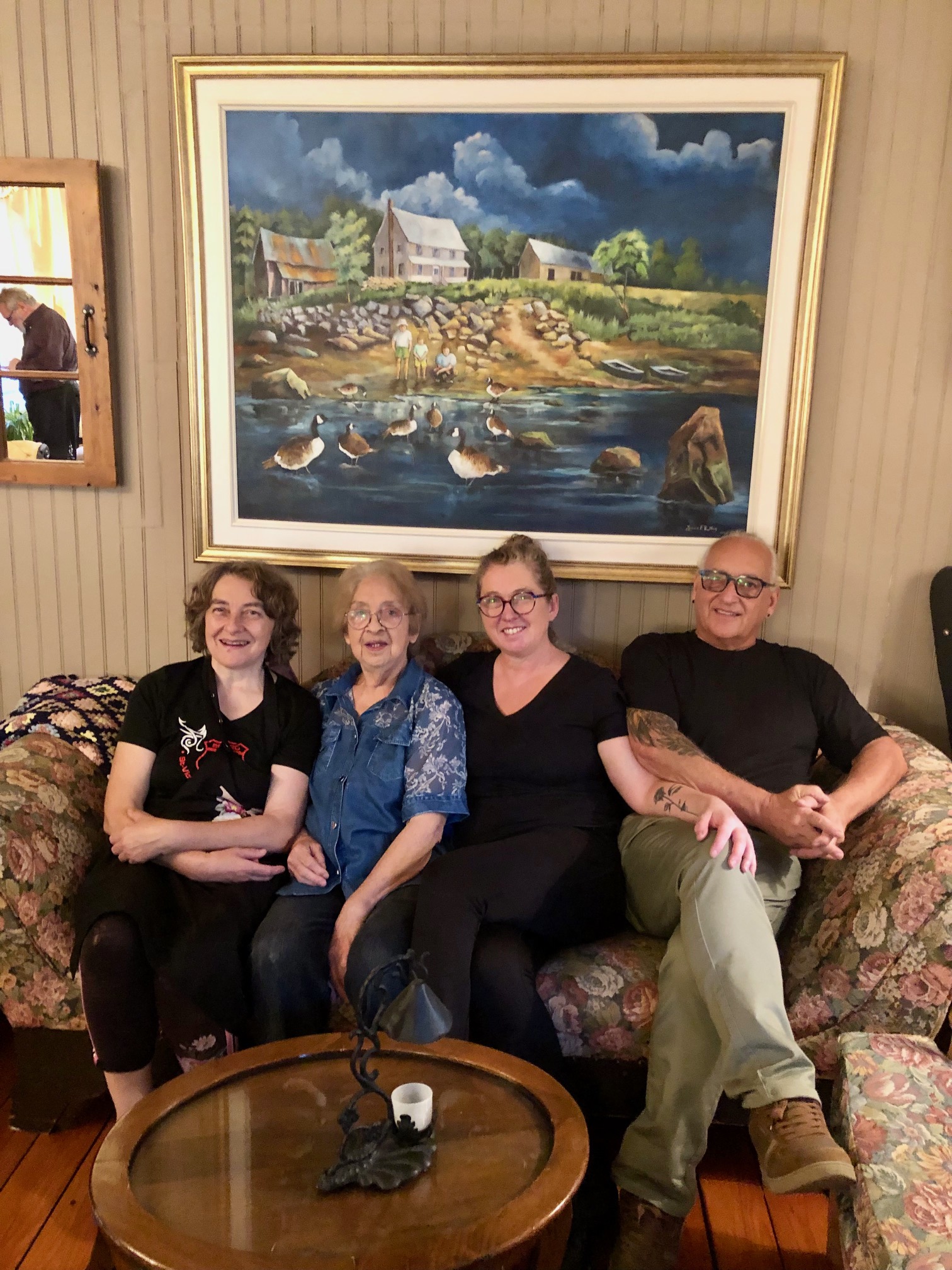 The Auberge team: Nadine, Louise and Patricia Bellay and Raymond Bouchard
