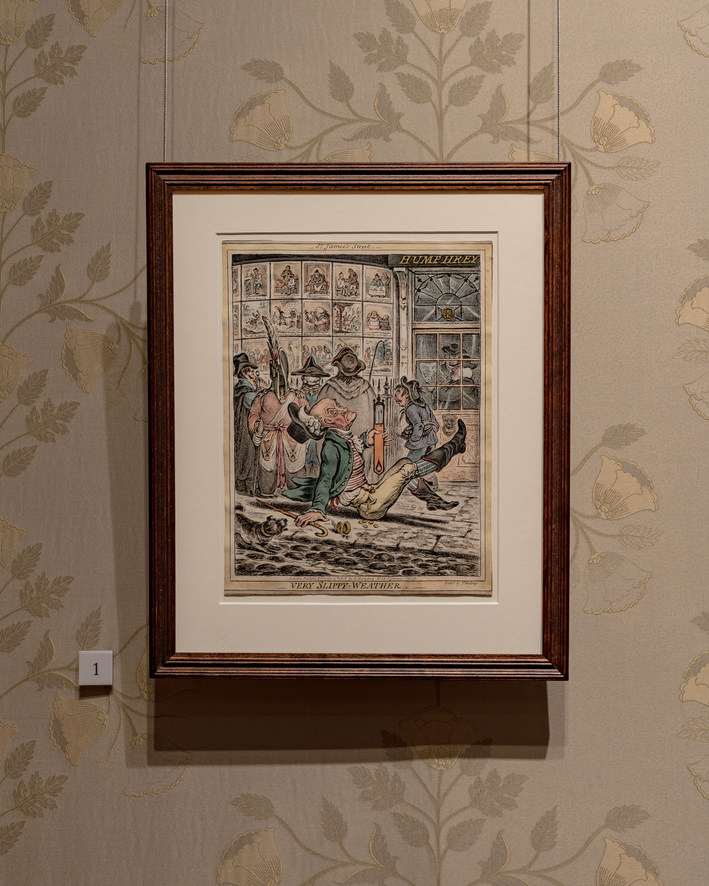Very Slippy-Weather print by James Gillray