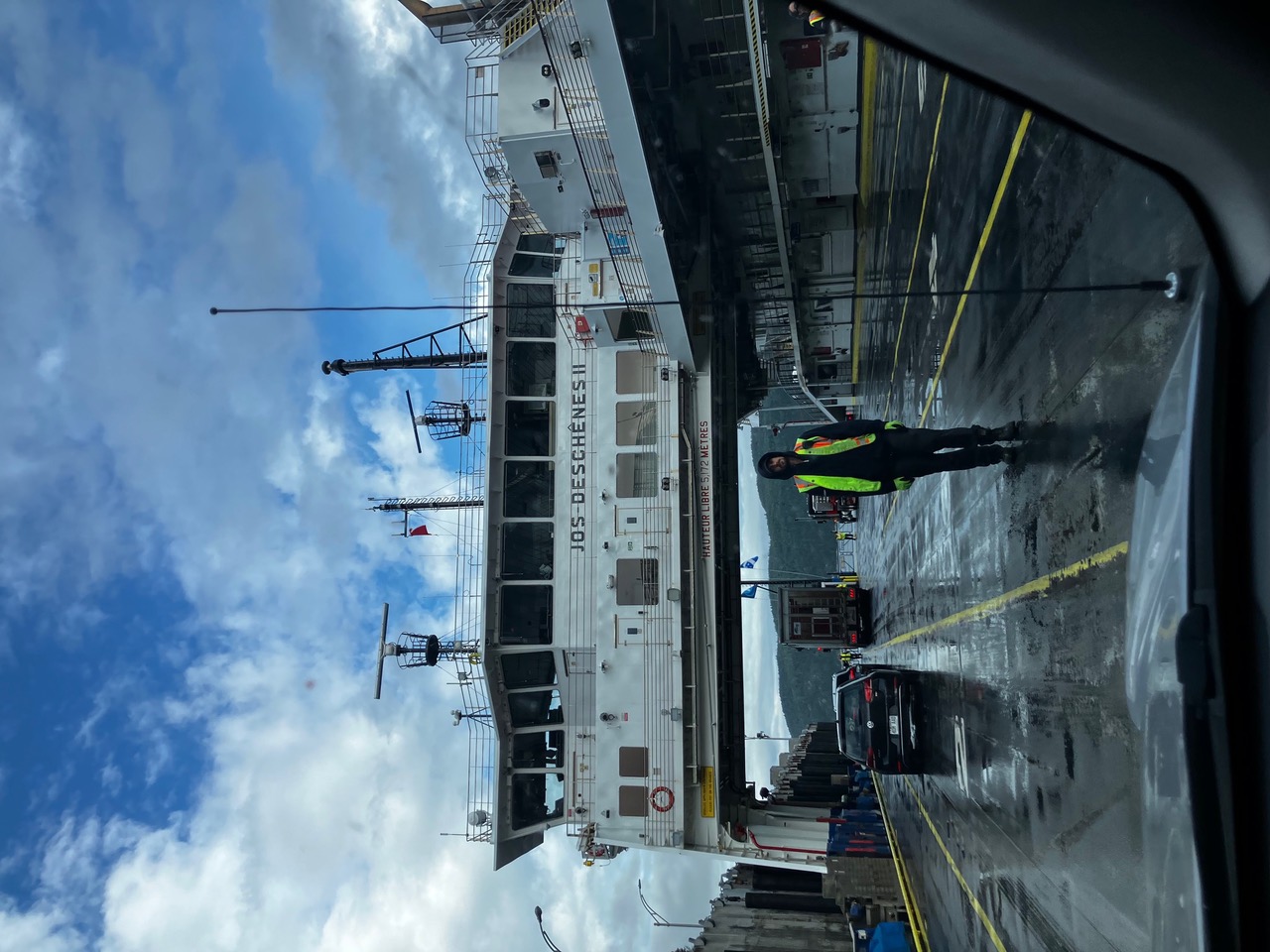 View of the ferry dock