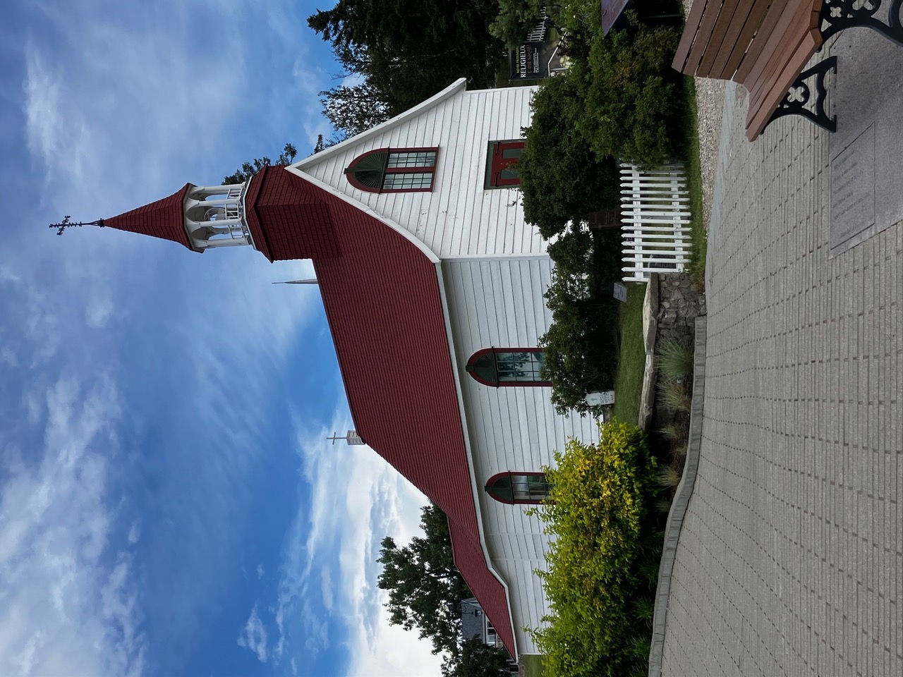 The chapel's steeple