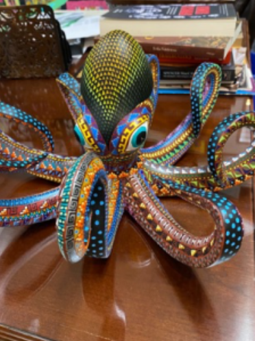 Ochoa’s ornate desk companion